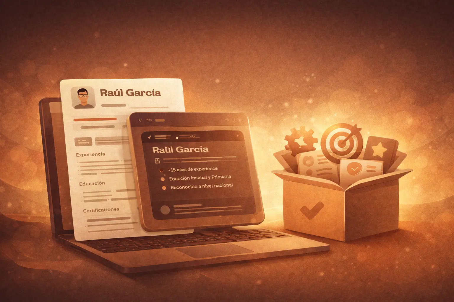 Optimización de CV y portfolio docente — caso real